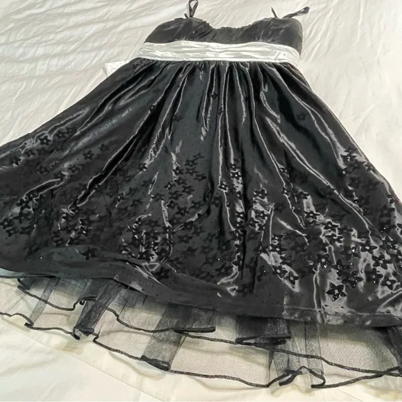 City Triangles Y2K Babydoll Dress M Whimsigot Fairy Grunge‎ Sequin Mesh Festival - Picture 4 of 16